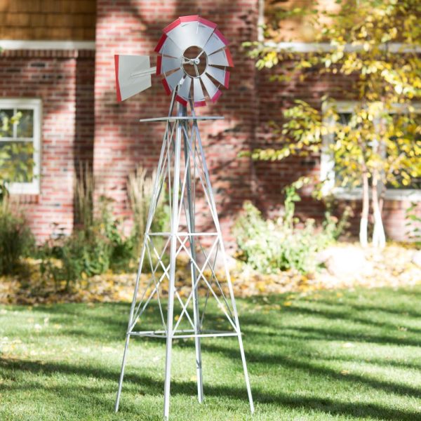 SMV 48A American Style Windmill Decorative Lawn Ornament, 8  For Sale