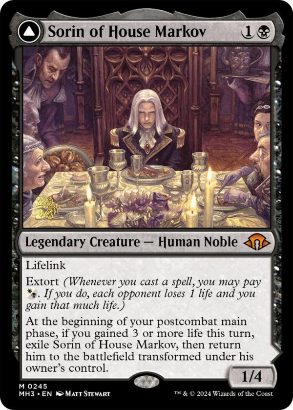 Sorin of House Markov [Modern Horizons 3 Prerelease Promos] For Discount