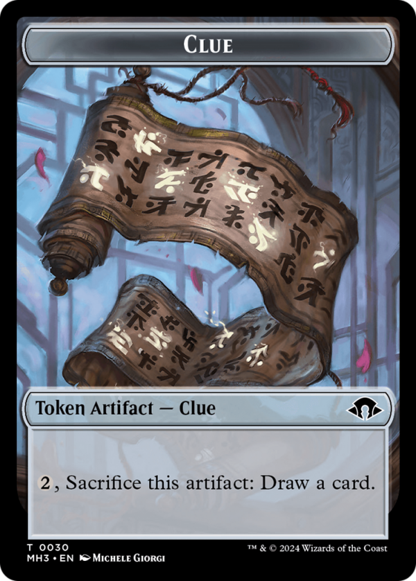Eldrazi Spawn    Clue Double-Sided Token [Modern Horizons 3 Tokens] For Cheap - Image 2