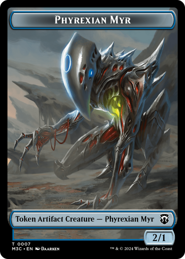 Phyrexian Myr (Ripple Foil)    Servo Double-Sided Token [Modern Horizons 3 Commander Tokens] Hot on Sale